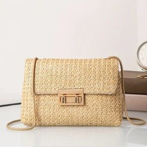 NWOT Tan Woven Micro Crosby with Interchangeable Strap